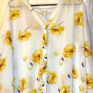 FOREVER21 CONTEMPORARY OVERSIZED BLOUSE